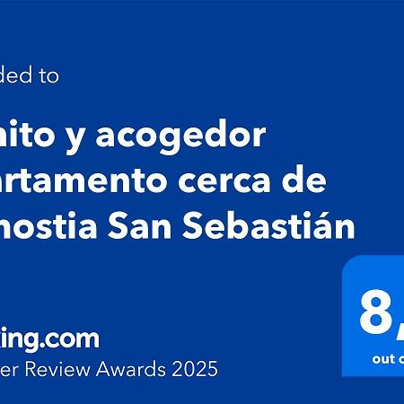 Bonito Y Acogedor Apartamento Cerca De Donostia San Sebastian Lezo Exteriör bild